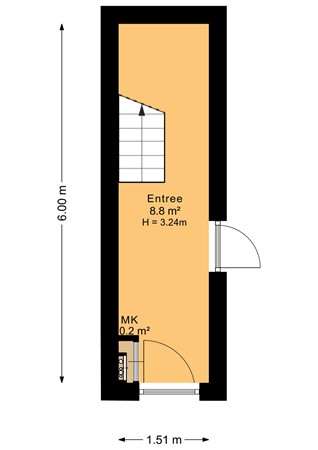 Floorplan - Antonie Duyckstraat, 2582 TJ The Hague